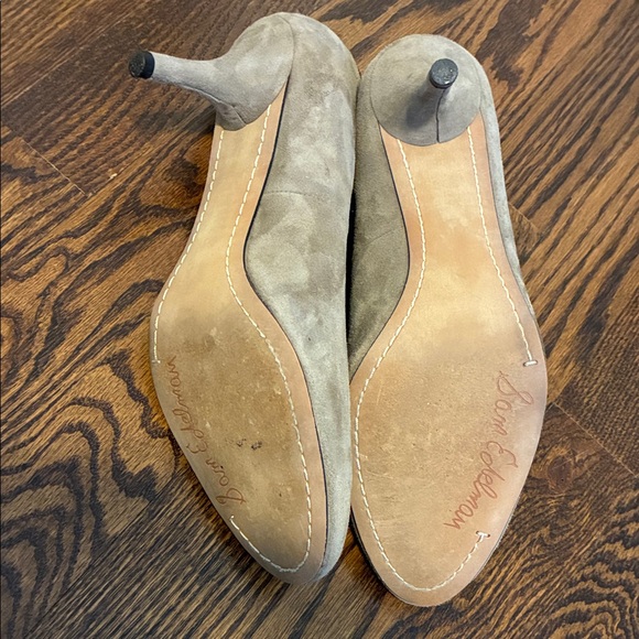 Sam Edelman Tan Leather Suede Women's Pumps 9.5 - Picture 9 of 10